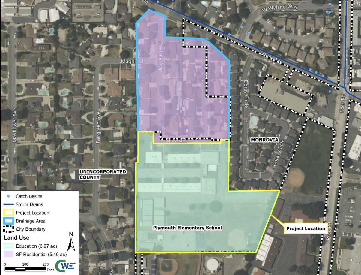 Notated map of project location